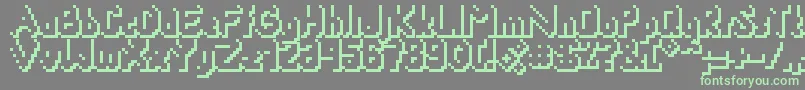 Smackyformulasha Font – Green Fonts on Gray Background