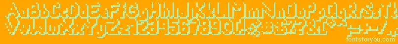 Smackyformulasha Font – Green Fonts on Orange Background