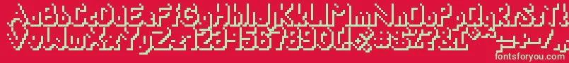 Smackyformulasha Font – Green Fonts on Red Background