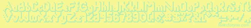Smackyformulasha Font – Green Fonts on Yellow Background