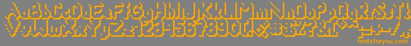 Smackyformulasha Font – Orange Fonts on Gray Background