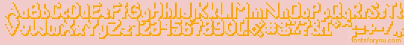 Smackyformulasha Font – Orange Fonts on Pink Background