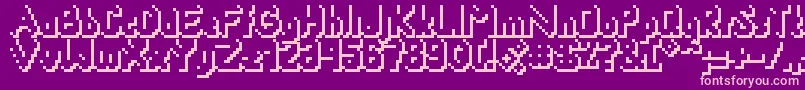 Smackyformulasha Font – Pink Fonts on Purple Background