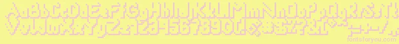 Smackyformulasha Font – Pink Fonts on Yellow Background