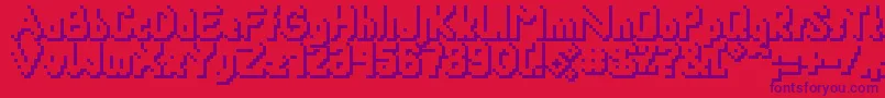 Smackyformulasha Font – Purple Fonts on Red Background