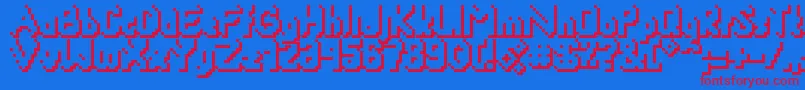 Smackyformulasha Font – Red Fonts on Blue Background