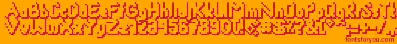 Smackyformulasha Font – Red Fonts on Orange Background