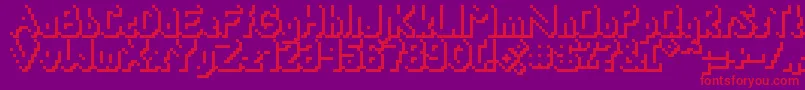 Smackyformulasha Font – Red Fonts on Purple Background