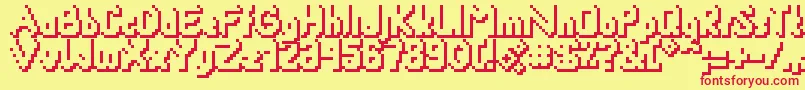 Smackyformulasha Font – Red Fonts on Yellow Background