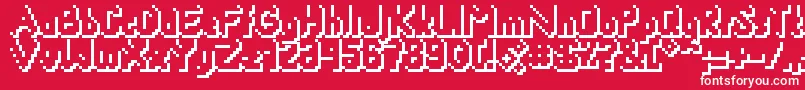 Smackyformulasha Font – White Fonts on Red Background