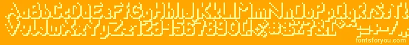 Smackyformulasha Font – Yellow Fonts on Orange Background