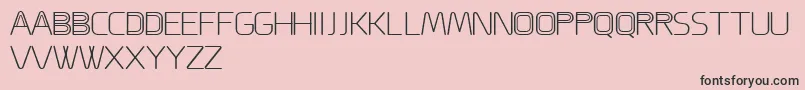 ACappella Font – Black Fonts on Pink Background
