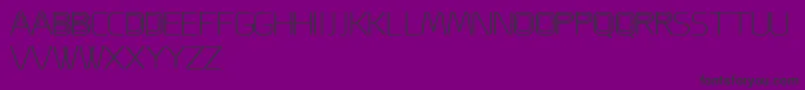 Fonte ACappella – fontes pretas em um fundo violeta