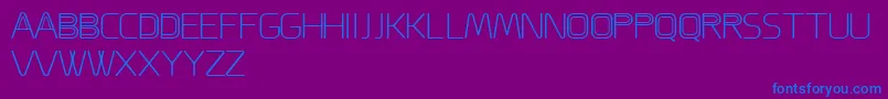 Шрифт ACappella – синие шрифты на фиолетовом фоне