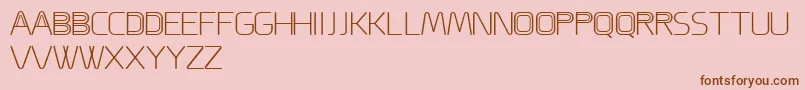 ACappella-fontti – ruskeat fontit vaaleanpunaisella taustalla