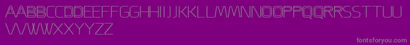 ACappella Font – Gray Fonts on Purple Background