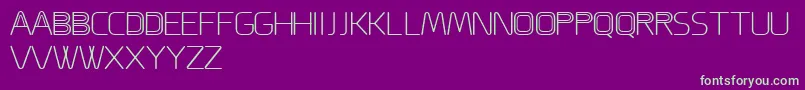 ACappella Font – Green Fonts on Purple Background