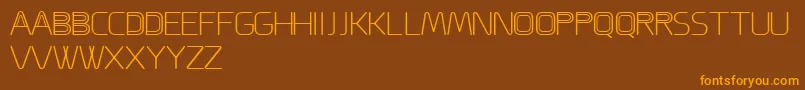 Шрифт ACappella – оранжевые шрифты на коричневом фоне