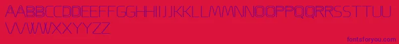 ACappella-Schriftart – Violette Schriften auf rotem Hintergrund