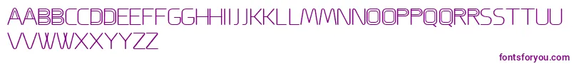 ACappella-Schriftart – Violette Schriften auf weißem Hintergrund
