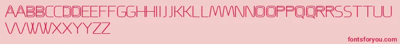 ACappella Font – Red Fonts on Pink Background
