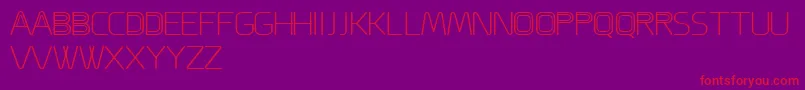 Шрифт ACappella – красные шрифты на фиолетовом фоне