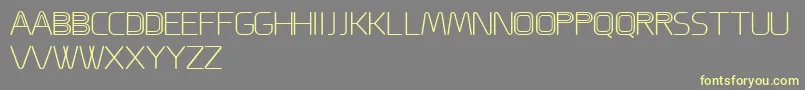 ACappella Font – Yellow Fonts on Gray Background