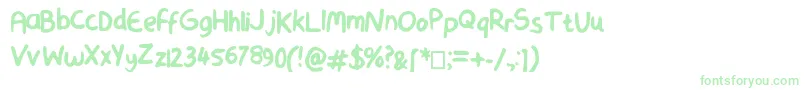 SmoothMarker Font – Green Fonts on White Background