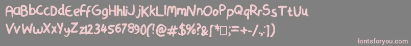 SmoothMarker Font – Pink Fonts on Gray Background