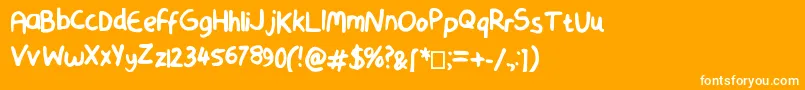 SmoothMarker Font – White Fonts on Orange Background