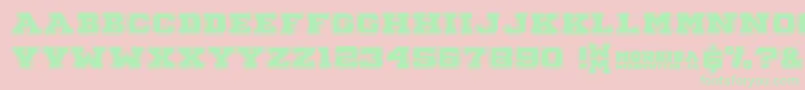 Morbida Font – Green Fonts on Pink Background