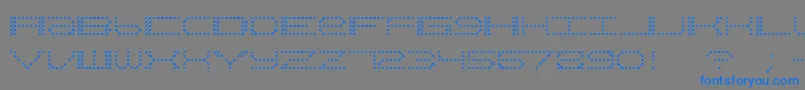 Weitere Informationen zur QzTeletypeii-Schriftart QzTeletypeii-Schriftart – Blaue Schriften auf grauem Hintergrund