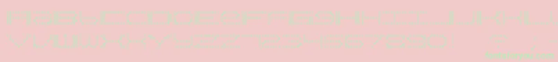 QzTeletypeii Font – Green Fonts on Pink Background