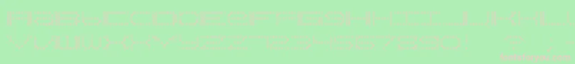 QzTeletypeii Font – Pink Fonts on Green Background