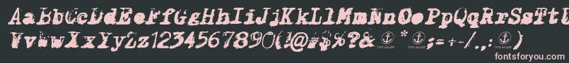 XClassifiedItalic Font – Pink Fonts on Black Background