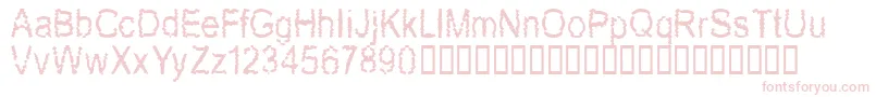 Newmozak Font – Pink Fonts on White Background