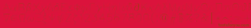 Greeks Font – Brown Fonts on Red Background