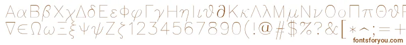 Greeks Font – Brown Fonts on White Background