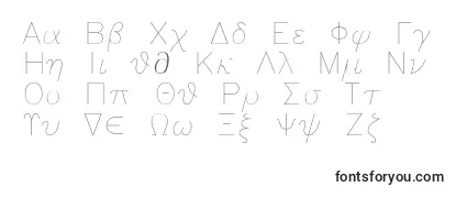 Schriftart Greeks