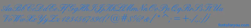 More about English Font English Font – Blue Fonts on Gray Background