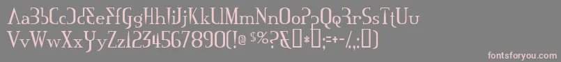 Mississauga Font – Pink Fonts on Gray Background