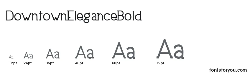DowntownEleganceBold Font Sizes