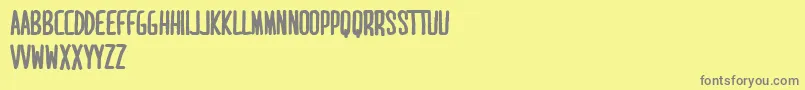Шрифт MaridavidBold – серые шрифты на жёлтом фоне