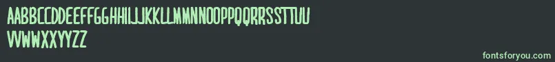 Шрифт MaridavidBold – зелёные шрифты на чёрном фоне