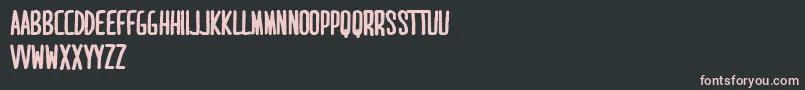 MaridavidBold Font – Pink Fonts on Black Background