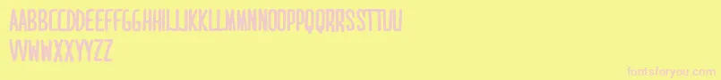 MaridavidBold Font – Pink Fonts on Yellow Background