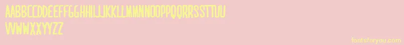 MaridavidBold Font – Yellow Fonts on Pink Background