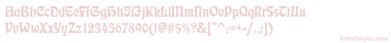 Eckmannd Font – Pink Fonts on White Background