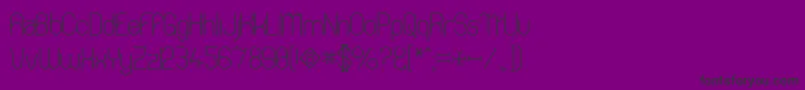 Thong ffy Font – Black Fonts on Purple Background