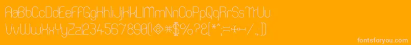 Шрифт Thong ffy – розовые шрифты на оранжевом фоне